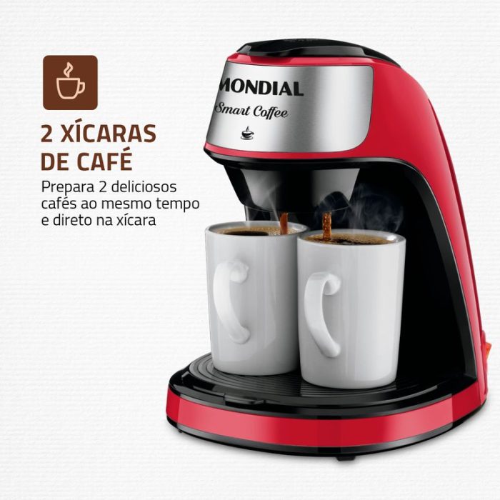 Cafeteira Mondial 2 xícaras Smart Coffee C-42-2X-RI - Image 2