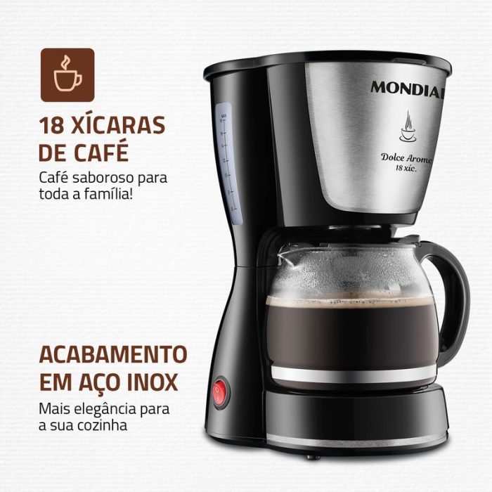 Cafeteira Elétrica Mondial Dolce Arome 18 C-30-18X - Image 2