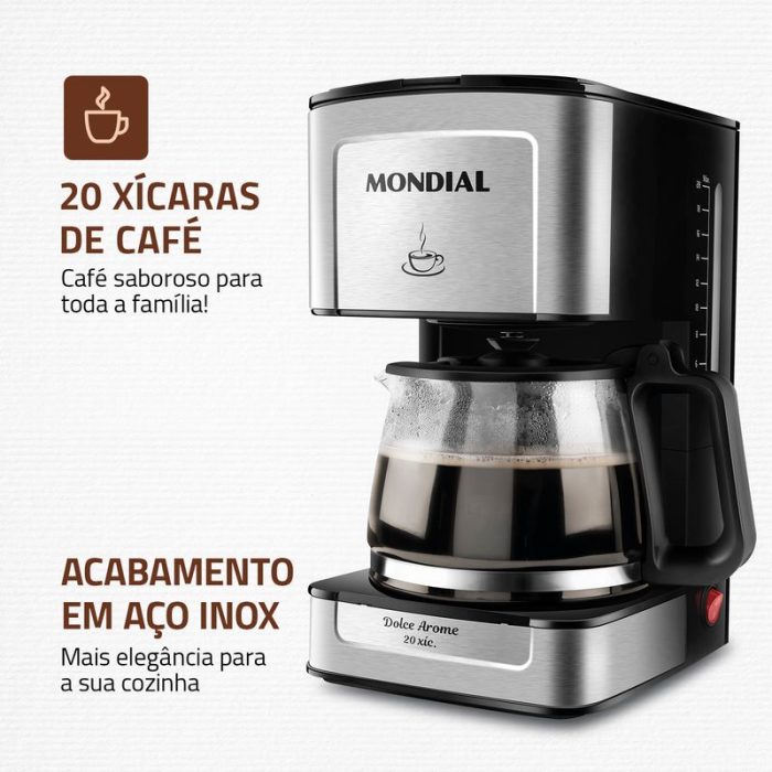 Cafeteira Elétrica Mondial C-43-20X-SI - Image 2