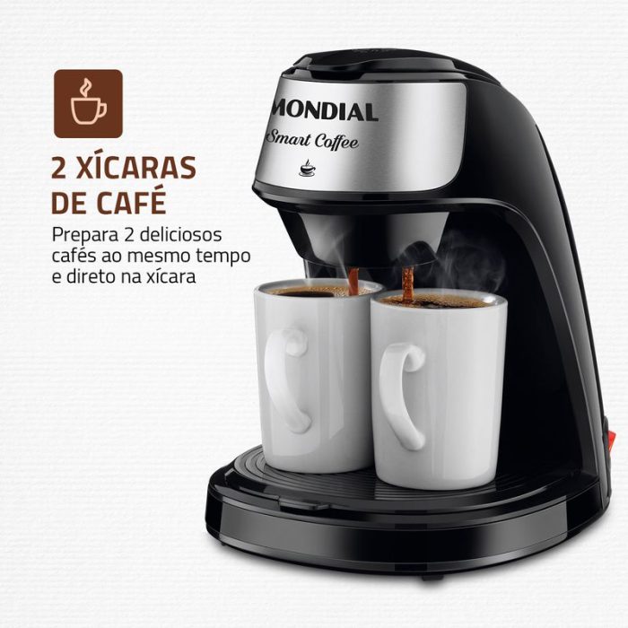 Cafeteira Mondial 2 xícaras Smart Coffee C-42-2X-BI - Image 2