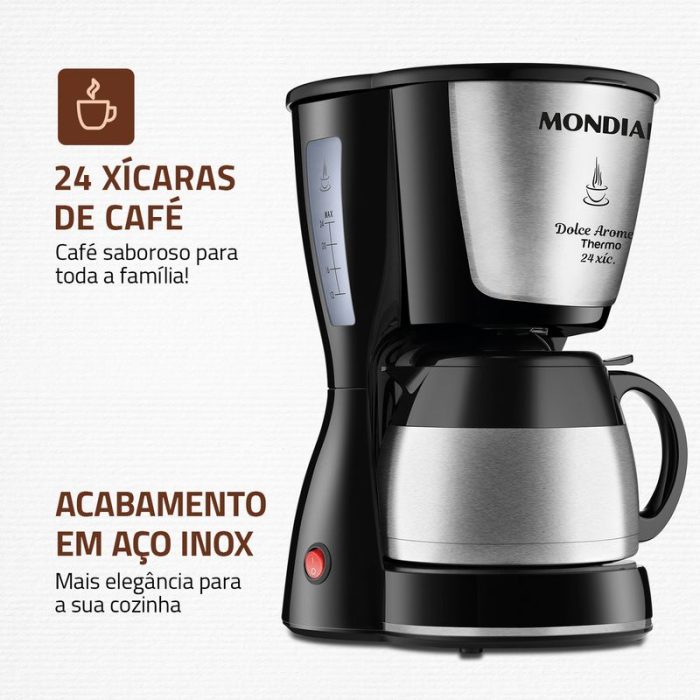 Cafeteira Elétrica Mondial Dolce Arome C-33JT-24X - Image 2
