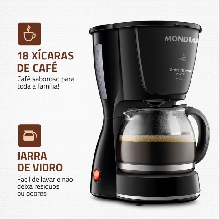 Cafeteira Elétrica Dolce Arome Mondial C-30-18X-FB - Image 2