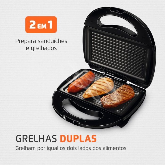 Sanduicheira Mondial Fast Grill e Sandwich S-12 - Image 2