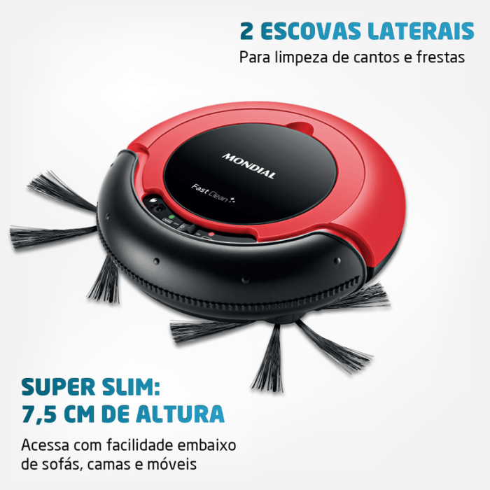 Robô Aspirador de Pó Fast Clean Mondial RB-01 - Image 2