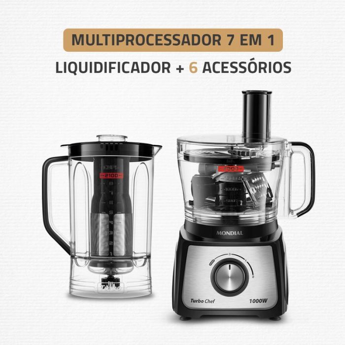 Multiprocessador Turbo Chef 7 em 1 Mondial MPN-01-BE - Image 2