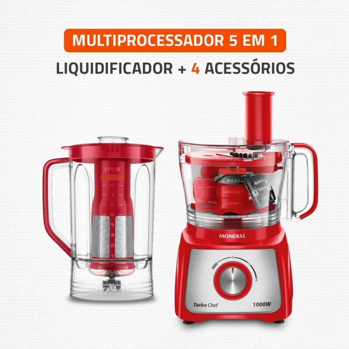 Multiprocessador Turbo Chef 5 em 1 Mondial MPN-01-R - Image 2