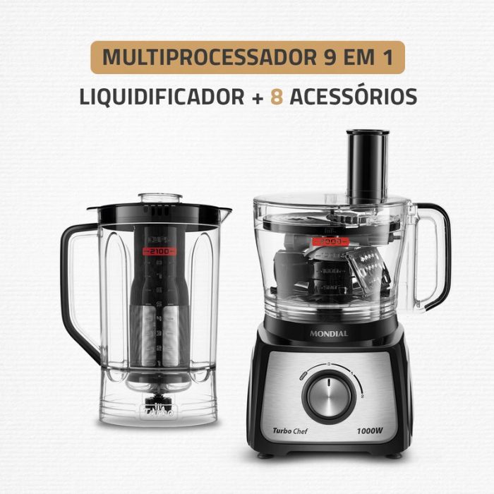 Multiprocessador Turbo Chef 9 em 1 Mondial MPN-01-BF - Image 2
