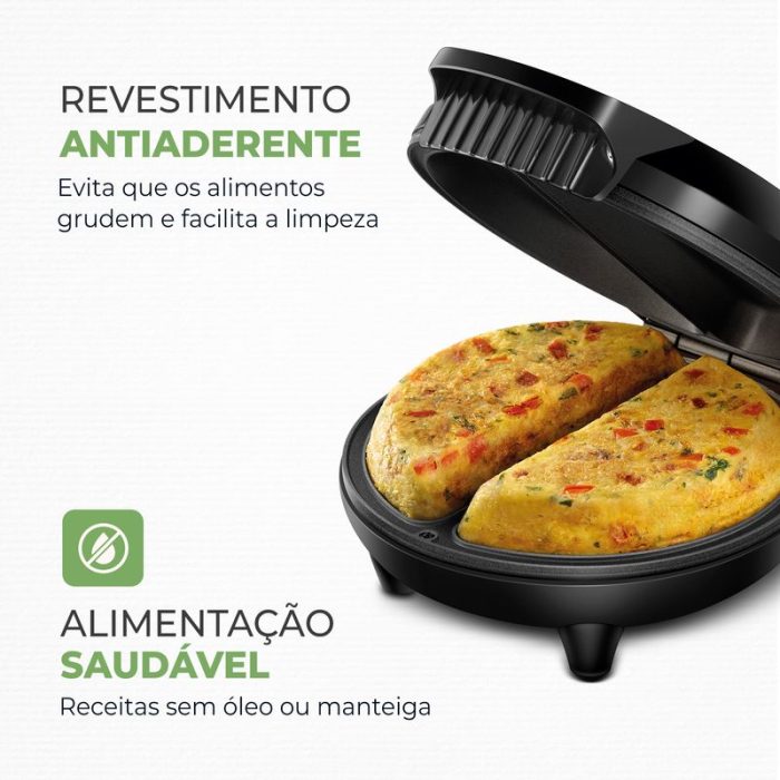 Omeleteira Elétrica Mondial Pratic Omelet II - OM-04-BI - Image 2