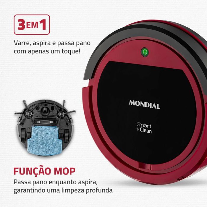 Robô Aspirador de Pó Smart Clean Mondial RB-07 - Image 2