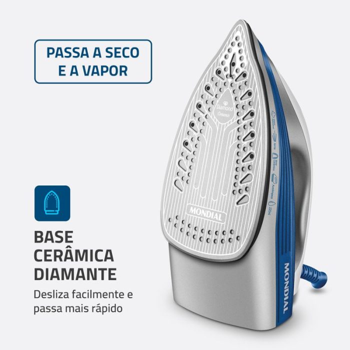 Ferro a Vapor Mondial FVN-01-BL - Image 2