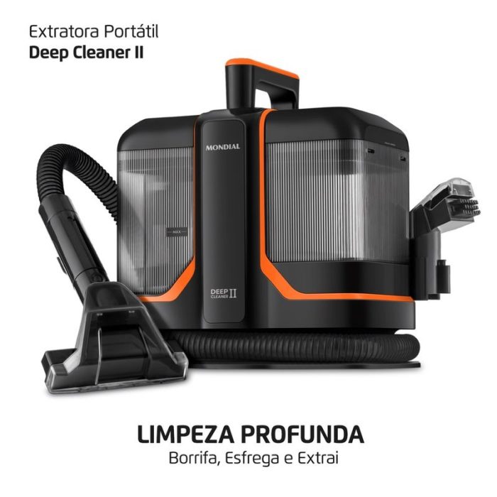 Extratora e Higienizadora Portátil Deep Cleaner II Mondial 1800W - EXP-02-O - Image 2
