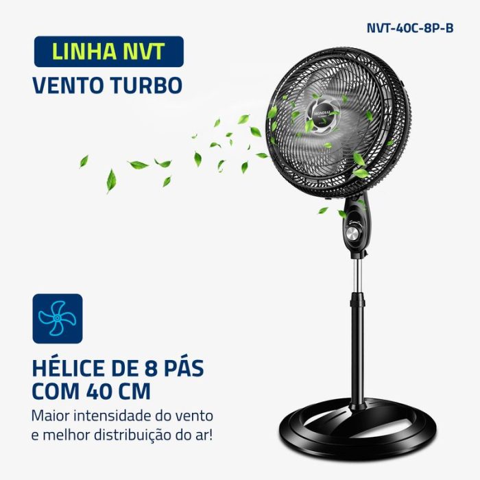 NVT-40C-8P-B - Ventilador de Coluna 40cm Turbo - Image 2