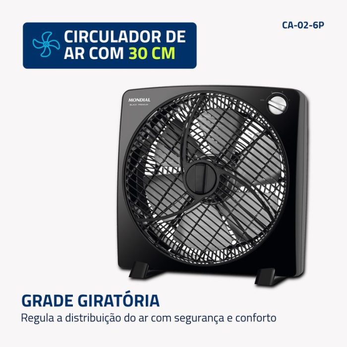 Circulador de Ar Mondial CA-02 6P - Image 2