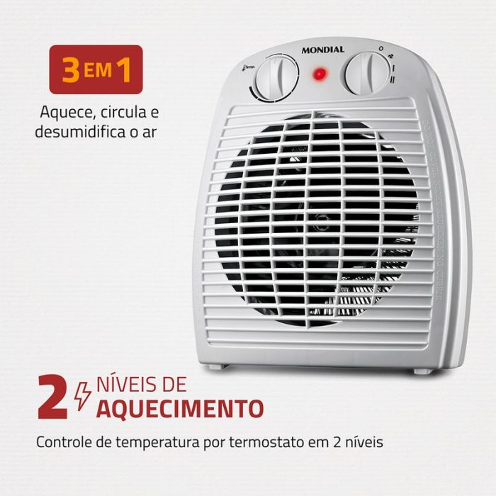 Aquecedor de Ar Mondial A-08 - Image 2