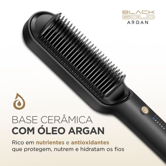 Escova Alisadora Black Gold Mondial EA-06 - Image 2