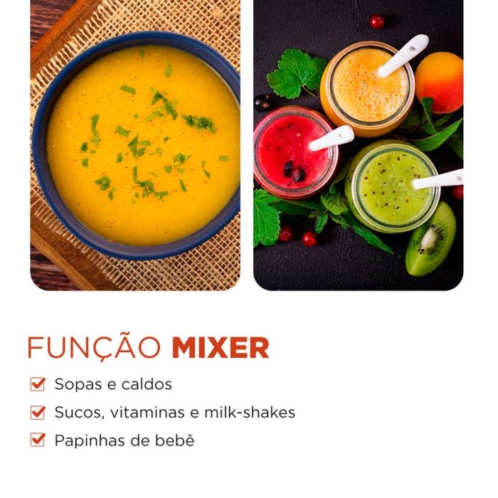 Mixer Turbo 3 em 1 Mondial M-14 - Image 3