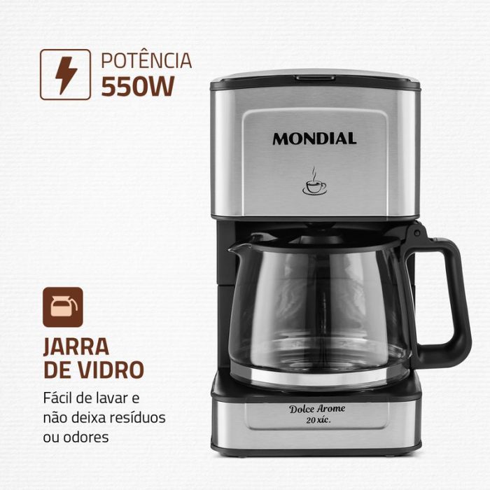 Cafeteira Elétrica Mondial C-43-20X-SI - Image 3