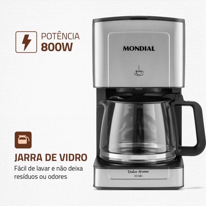 Cafeteira Elétrica Mondial C-44-32X-SI - Image 3