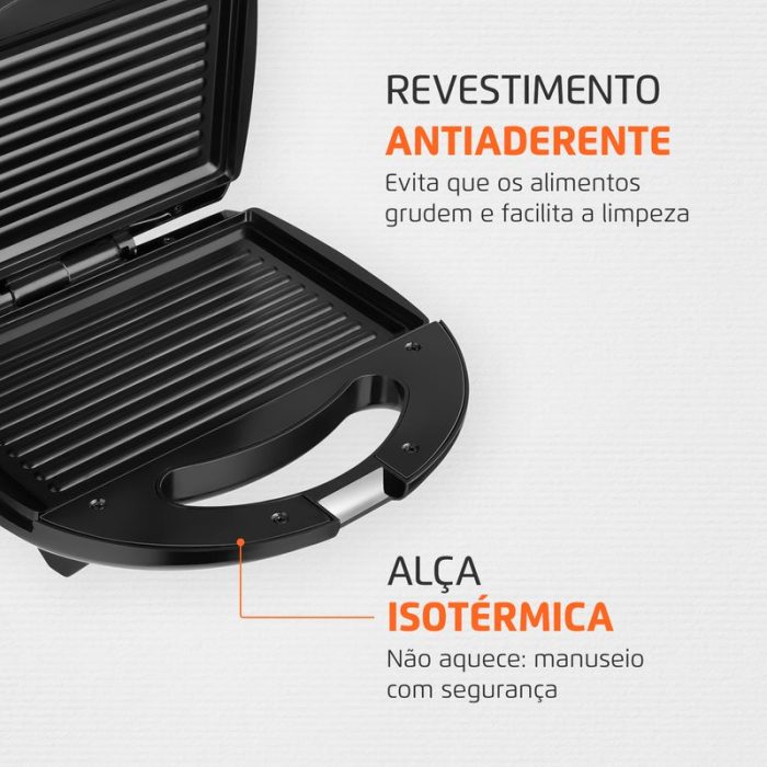 Sanduicheira Mondial Fast Grill e Sandwich S-12 - Image 3