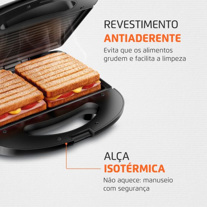 Sanduicheira Pratic Grill Mondial SN-01 - Image 3