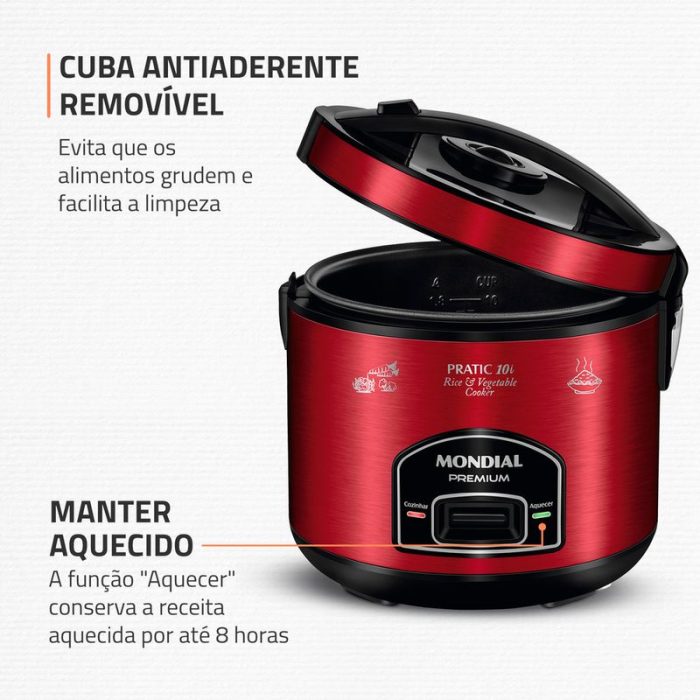 Panela Elétrica Mondial Pratic 10I PE-46-10X - Image 3