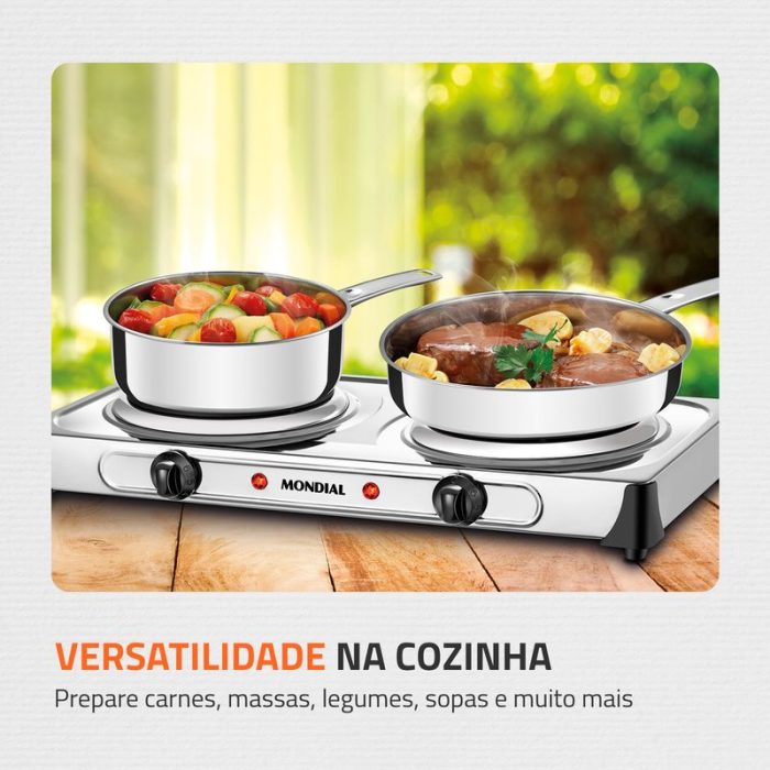 Fogão Elétrico Mondial Fast Cook Dual FE-03 - Image 3