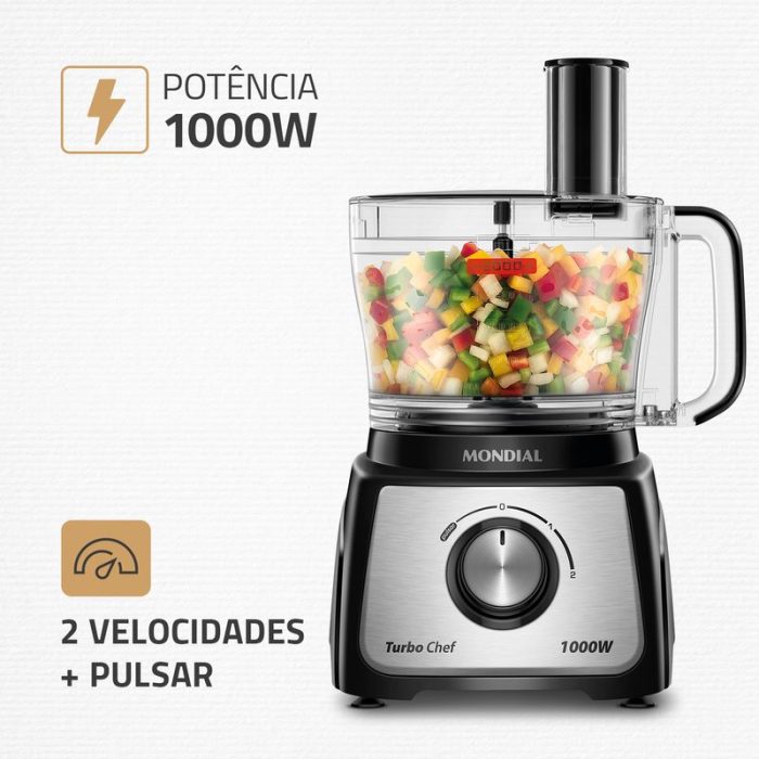 Multiprocessador Turbo Chef 5 em 1 Mondial MPN-01-B - Image 3