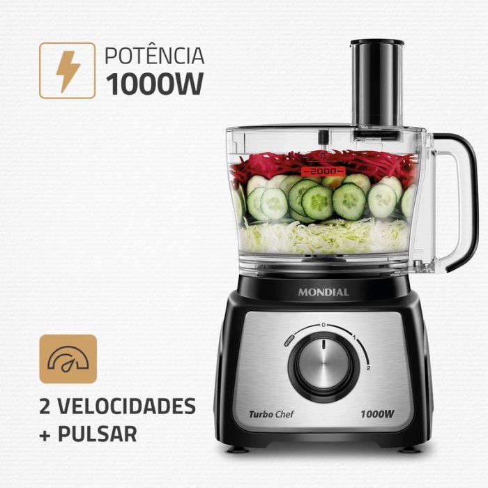 Multiprocessador Turbo Chef 7 em 1 Mondial MPN-01-BE - Image 3