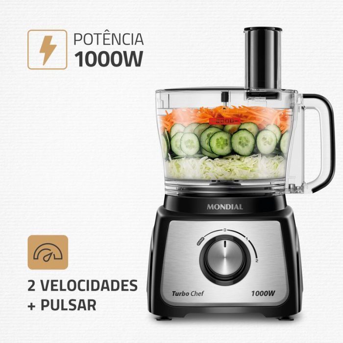 Multiprocessador Turbo Chef 9 em 1 Mondial MPN-01-BF - Image 3