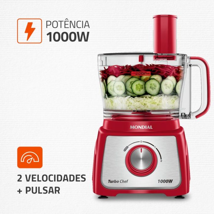 Multiprocessador Turbo Chef 7 em 1 Mondial MPN-01-RE - Image 3