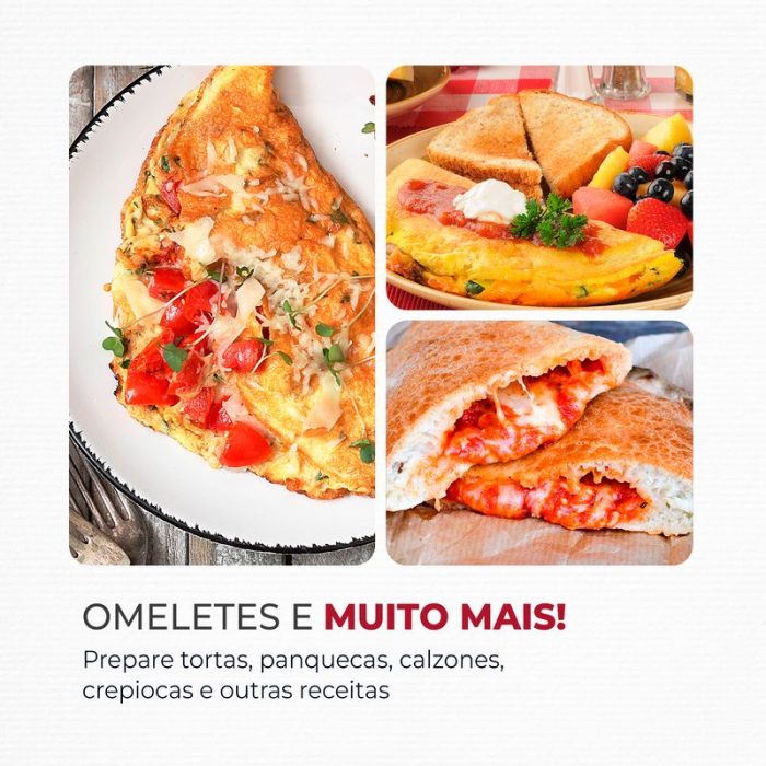 Omeleteira Elétrica Mondial Pratic Omelet II - OM-04-RI - Image 3