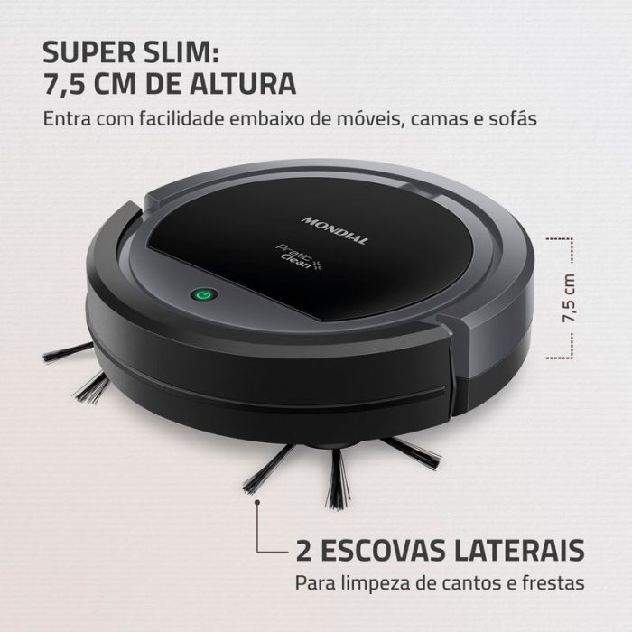 Robô Aspirador de Pó Pratic Clean Mondial RB-11 - Image 3