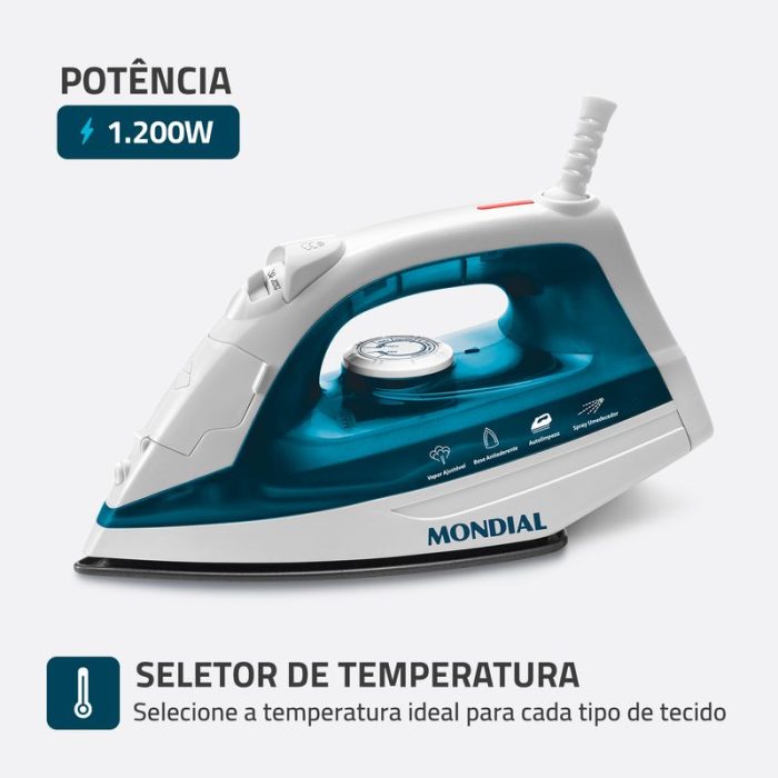 Ferro de Passar a Vapor Mondial F-32 - Image 3