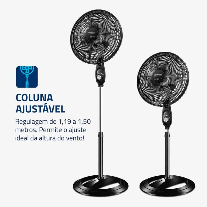Ventilador Coluna 40cm Super Power Mondial- VSP-40C-NB - Image 3