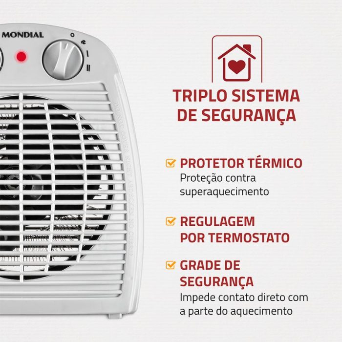 Aquecedor de Ar Mondial A-08 - Image 3
