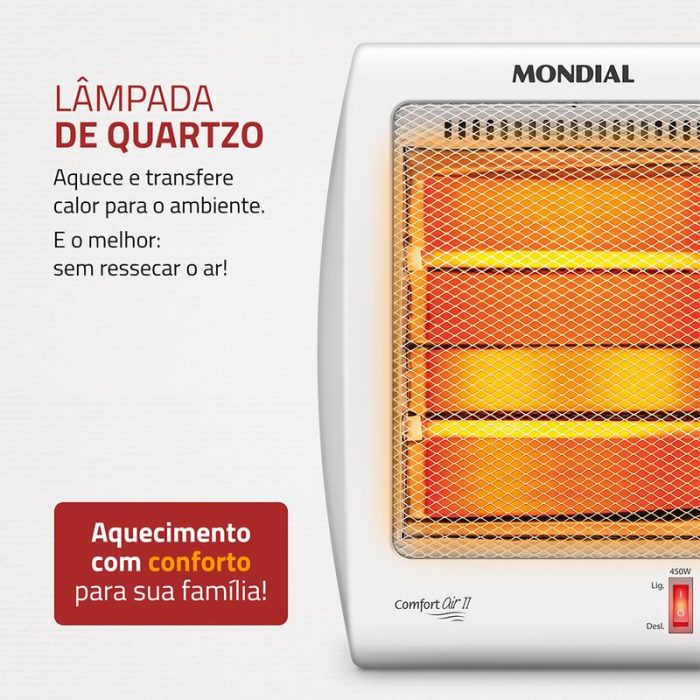 Aquecedor Quartzo Comfort Air II Mondial A-15 - Image 3