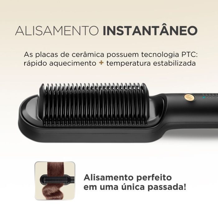 Escova Alisadora Black Gold Mondial EA-06 - Image 3
