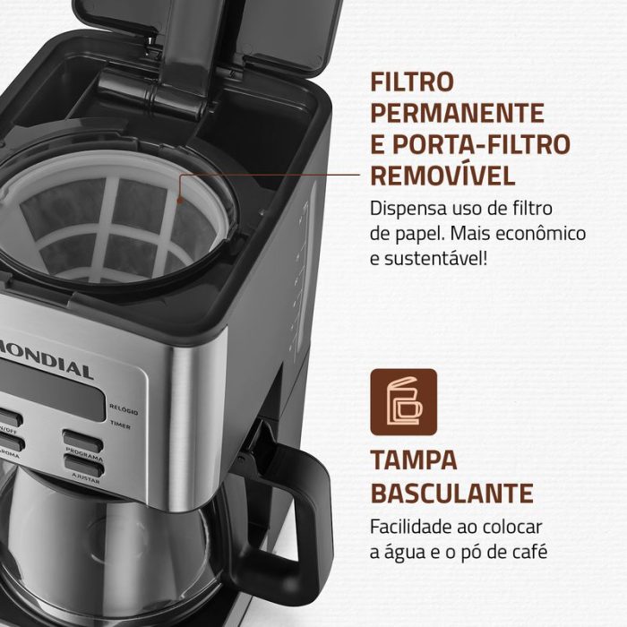 Cafeteira Elétrica Mondial C-44-32X-SDI - Image 4