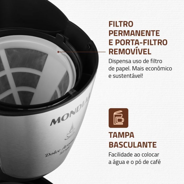 Cafeteira Elétrica Mondial Dolce Arome 32 C-32-32X - Image 4