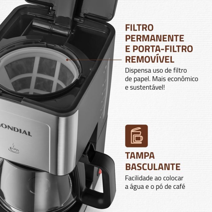 Cafeteira Elétrica Mondial C-44-32X-SI - Image 4