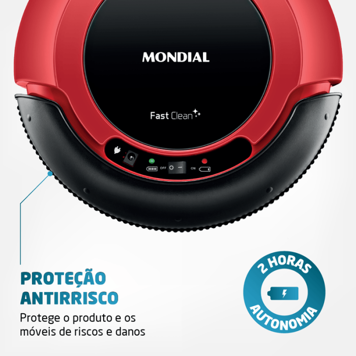 Robô Aspirador de Pó Fast Clean Mondial RB-01 - Image 4