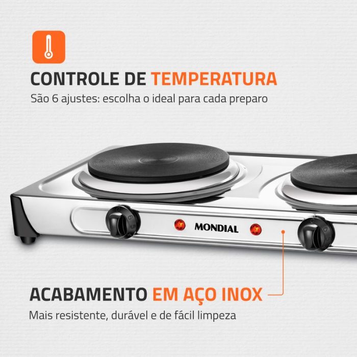 Fogão Elétrico Mondial Fast Cook Dual FE-03 - Image 4
