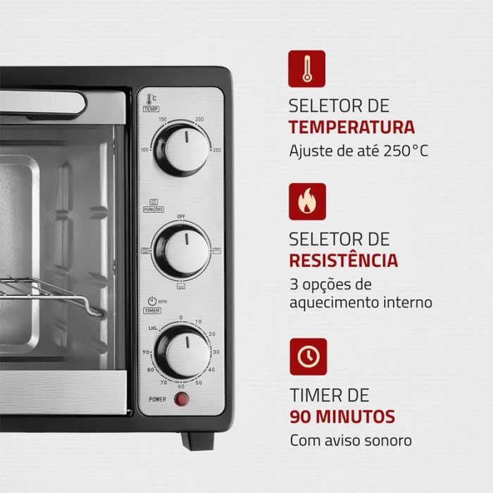 Forno Elétrico Mondial Grand Family II FR-18 - Image 4