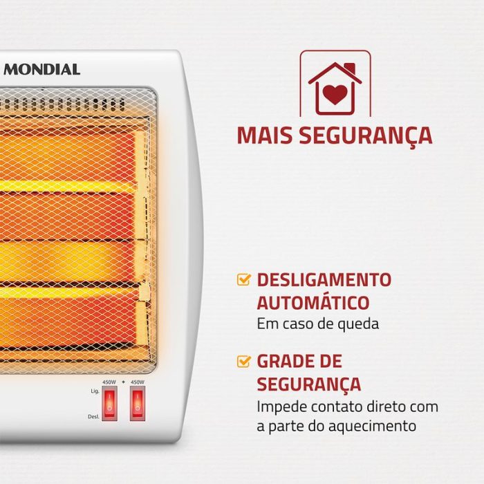 Aquecedor Quartzo Comfort Air II Mondial A-15 - Image 4