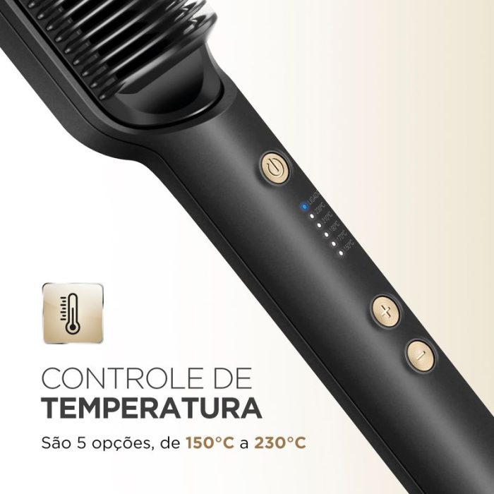 Escova Alisadora Black Gold Mondial EA-06 - Image 4