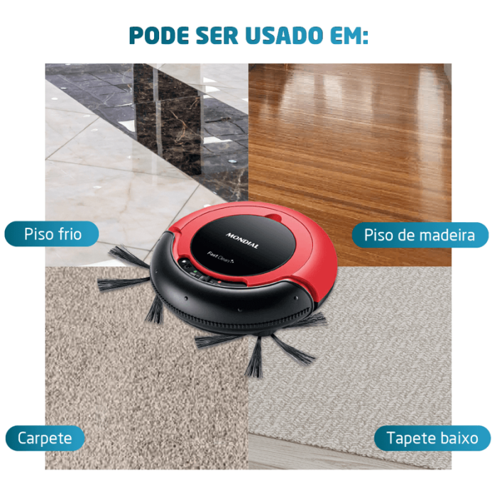 Robô Aspirador de Pó Fast Clean Mondial RB-01 - Image 5