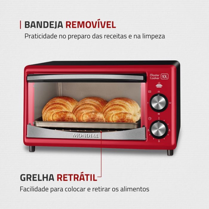 Forno Elétrico Mondial Master Cooker 10L FR-20 - Image 5
