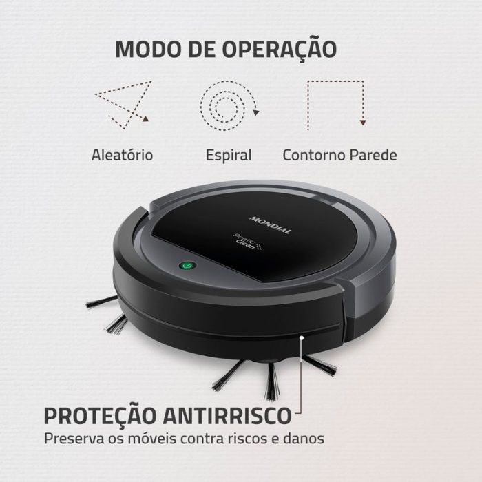 Robô Aspirador de Pó Pratic Clean Mondial RB-11 - Image 5