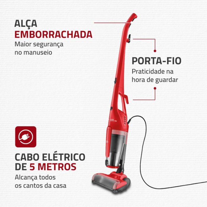 Aspirador de Pó Mondial Brush Carpet 1200 AP-25 - Image 5
