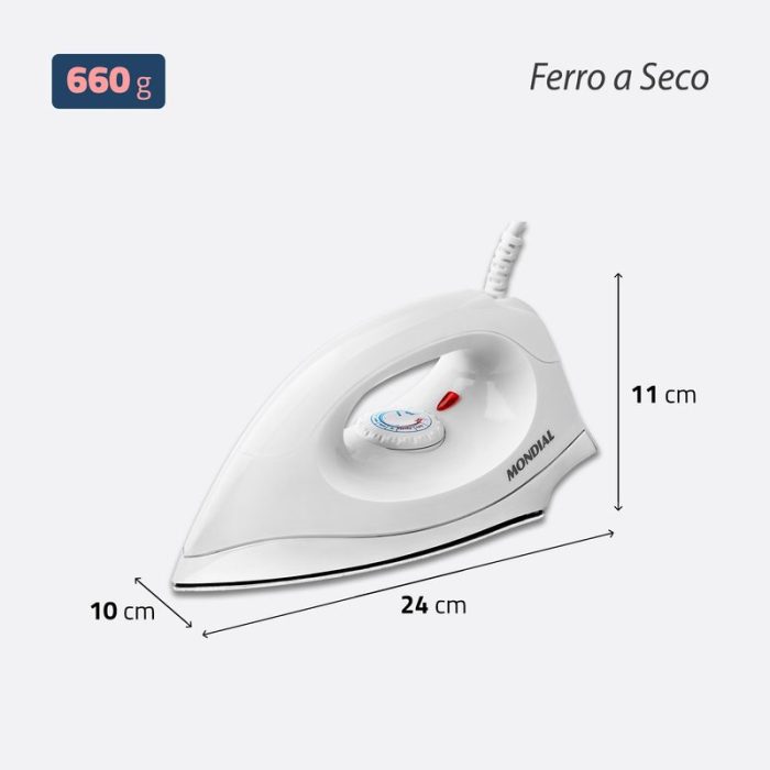Ferro de Passar A Seco Mondial FSN-55-W - Image 5